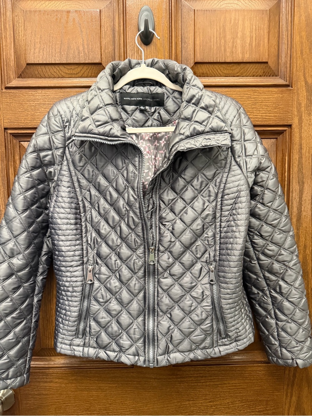 Marc New York Quilted Silver  Jacket